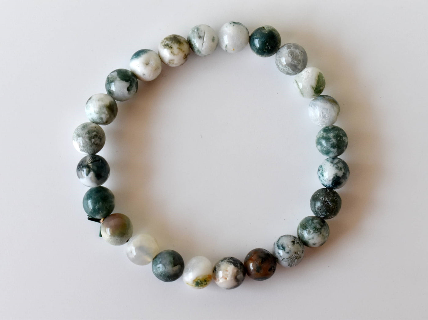 Amazonite and Indian Agate Tree of Life Bracelet | Tribena Crystals